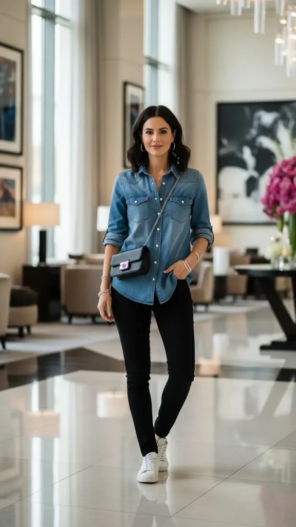 Denim Shirt Outfit