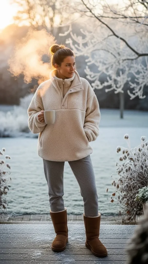 Fleece Pullover Morning Look 1