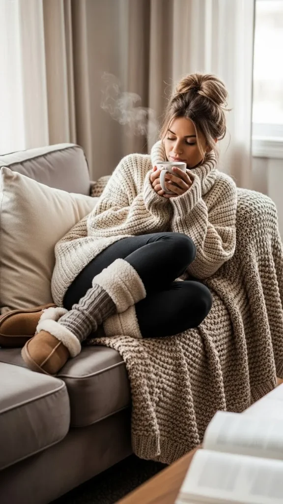 Oversized Turtleneck Cozy Day