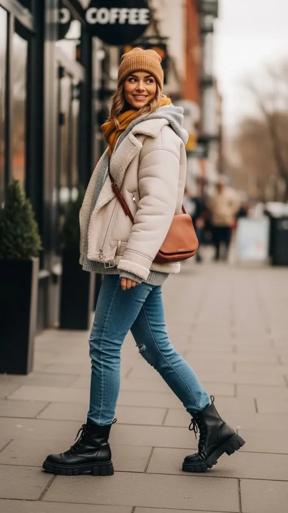 Shearling Denim Snug Style