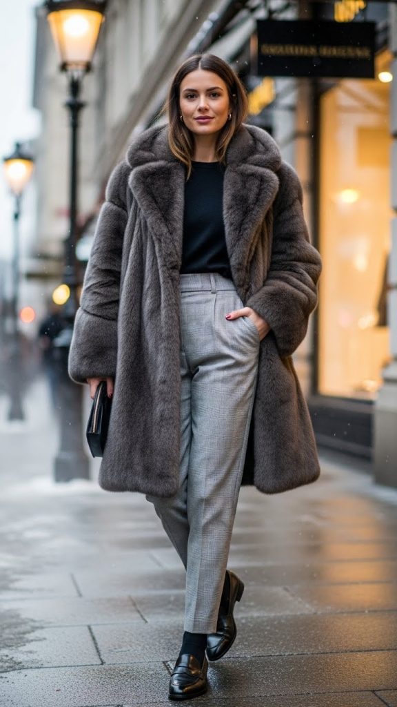 faux fur coat