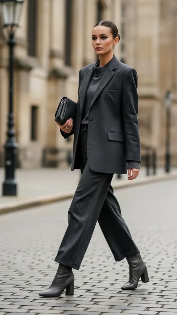 Ankle Boots with Monochrome Looks