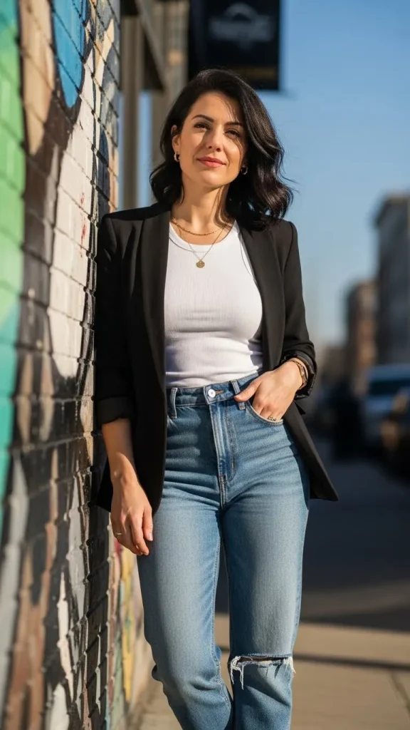 Black Blazer Weekend Casual