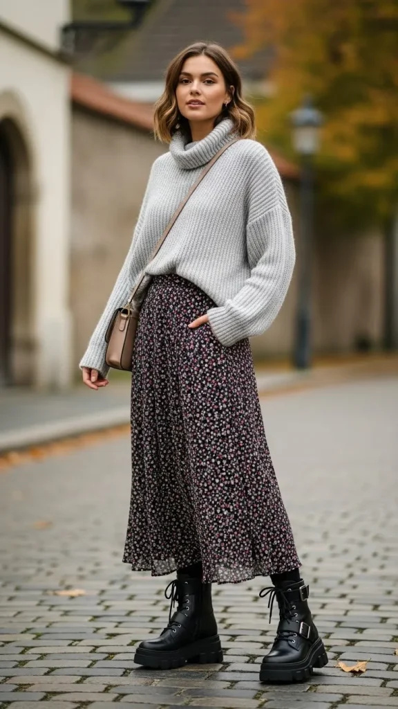 Chunky Ankle Boots Outfits