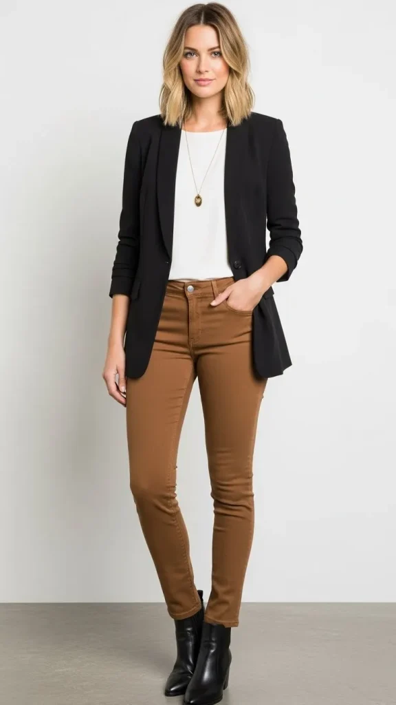 Classic Black Blazer Ensemble