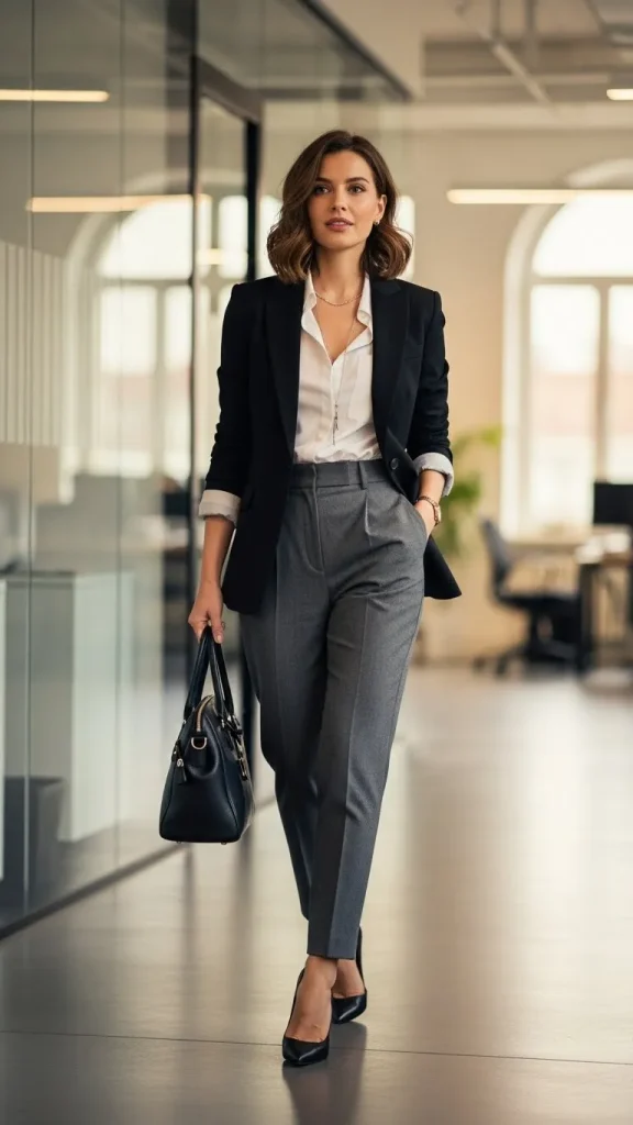 Classic Office Black Blazer