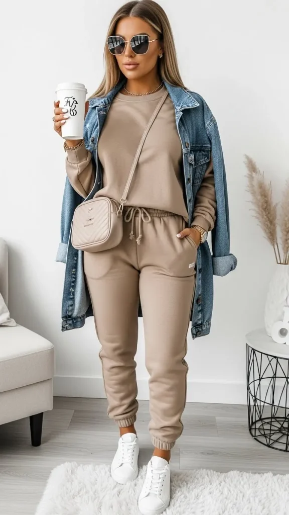 Cozy Sweatsuit With Matching Set
