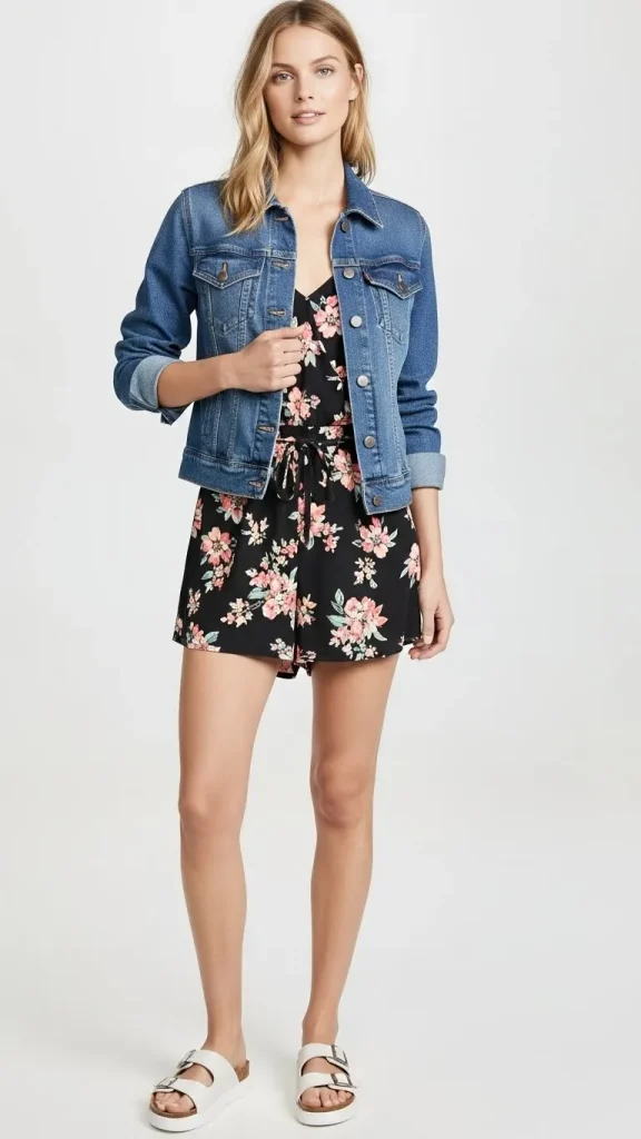 Denim Jacket with Rompers