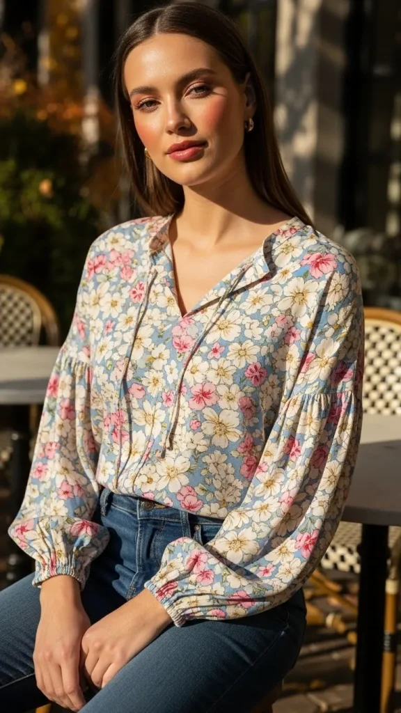 Feminine Floral Blouse