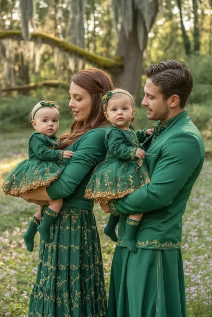 Forest Green Gold Woodland Whimsy