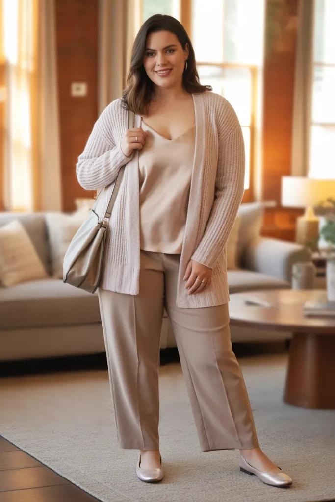 Lightweight Cardigan Over a Camisole