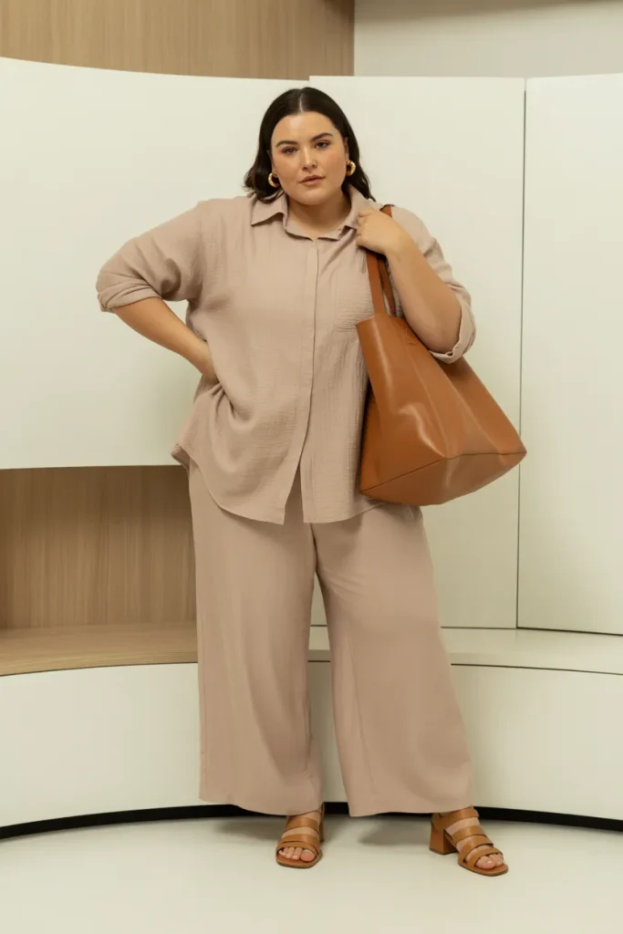 Linen Shirts Paired with Matching Pants
