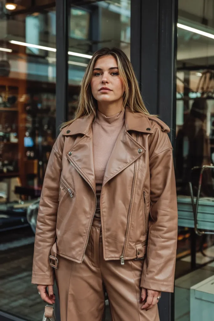 New York City SoHo Leather Moto Jacket