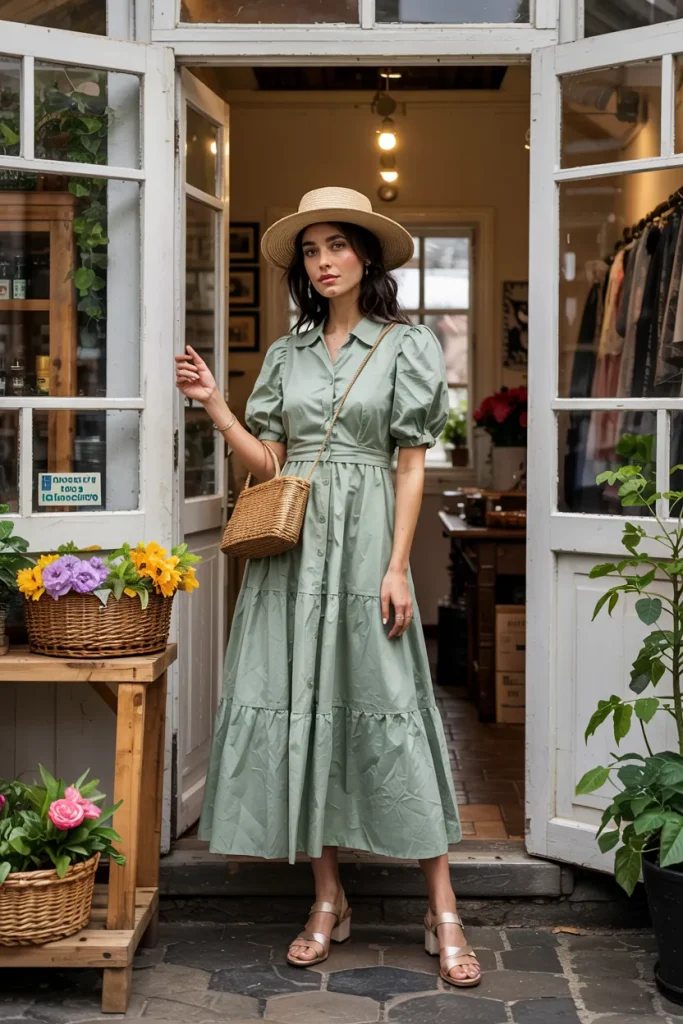 Old Money Inspired Farmers Market Spring Ensemble