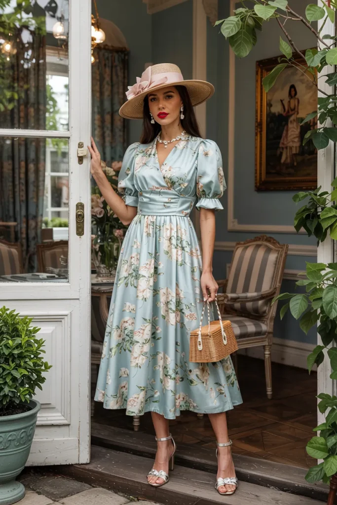 Old Money Inspired Garden Party Spring Outfit