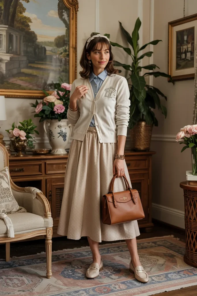 Old Money Inspired Preppy Picnic Spring Outfit