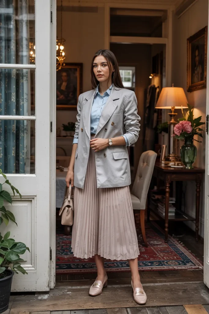 Old Money Inspired University Tour Spring Outfit