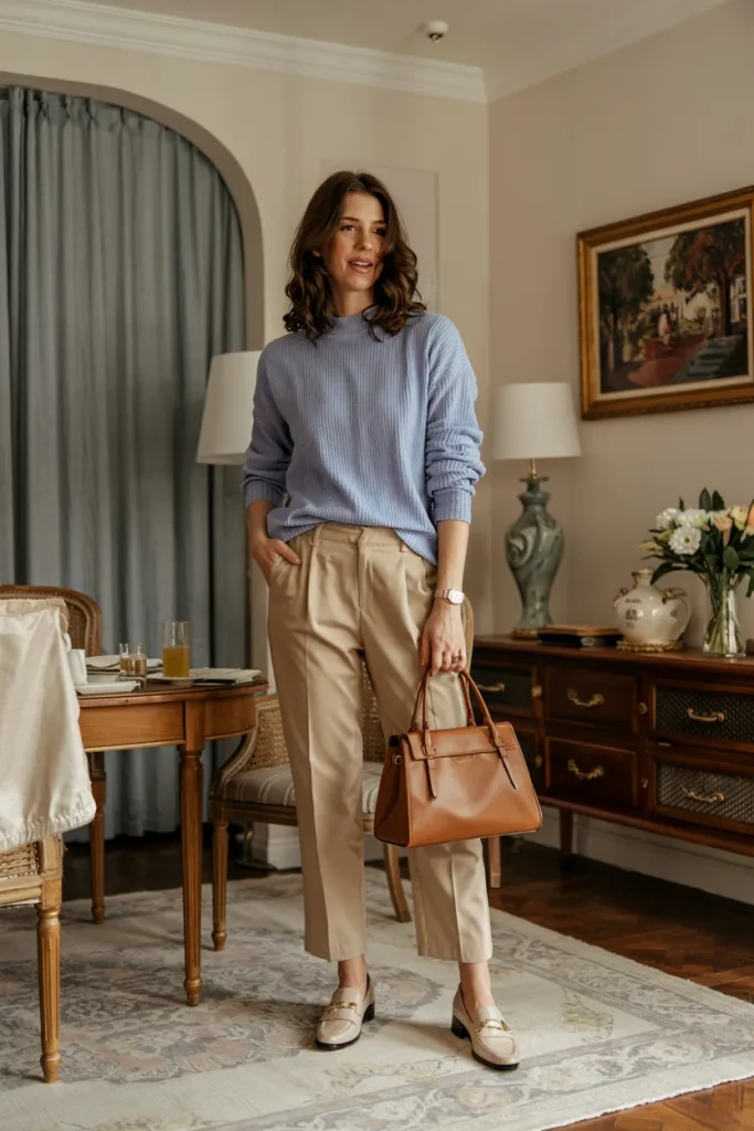 Old Money Inspired Weekend Brunch Spring Ensemble