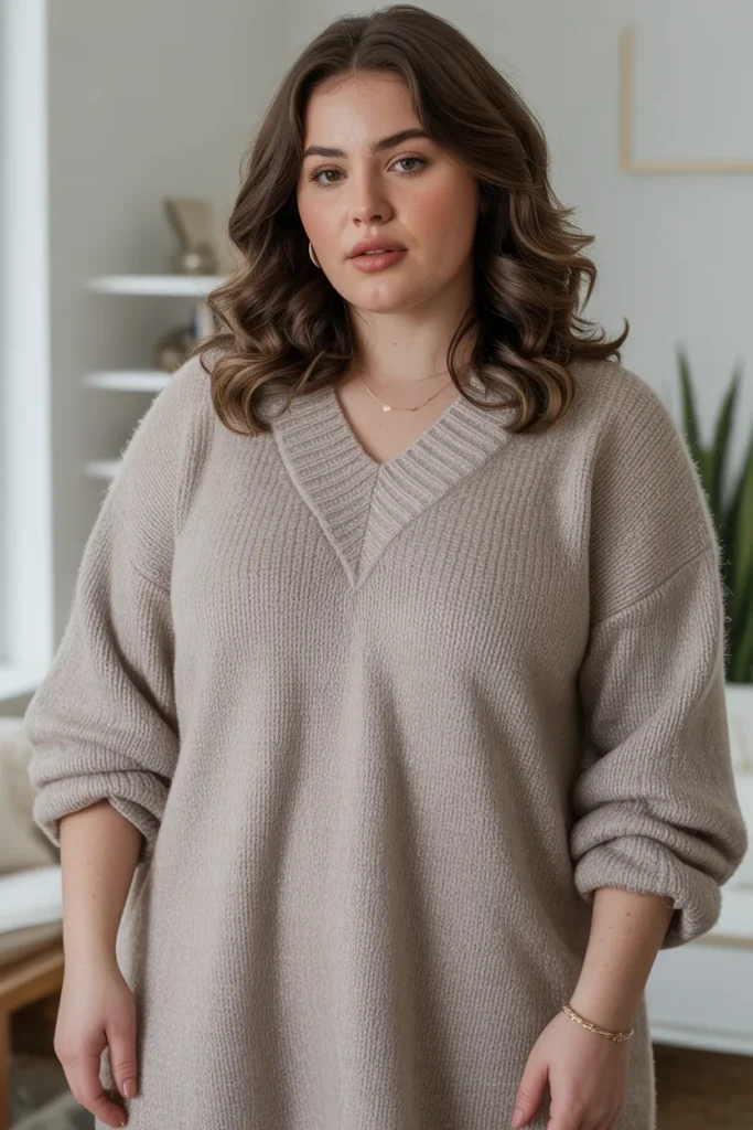 Plus Size Destiny Sweater Dress