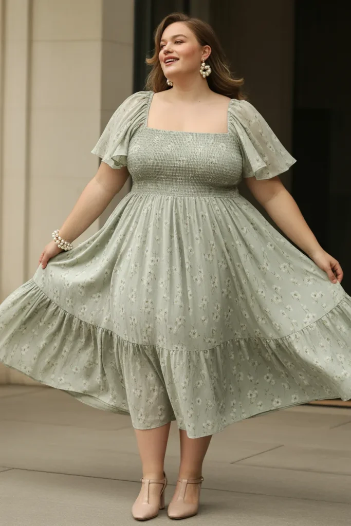 Plus Size English Garden Spring Winery Outfit