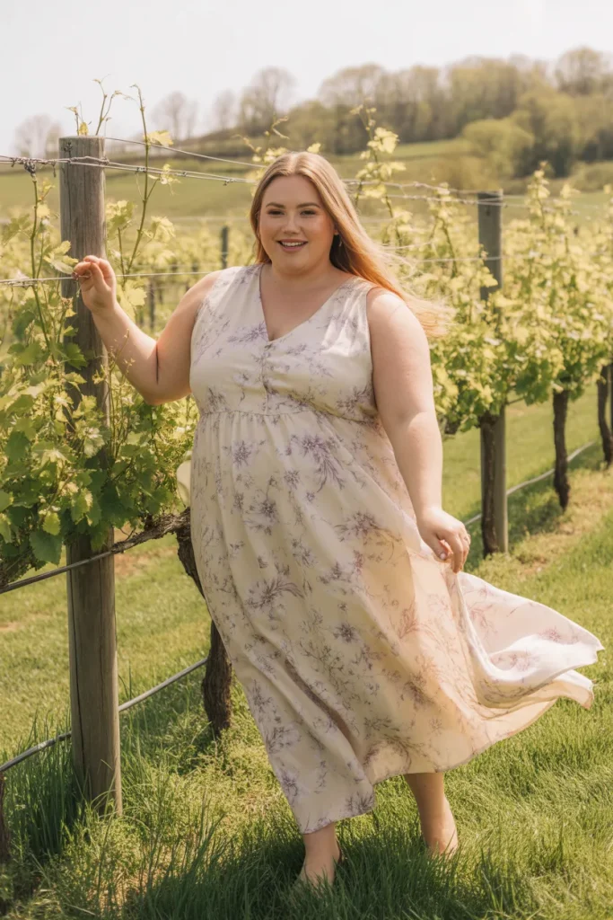Plus Size Floral Maxi Dresses