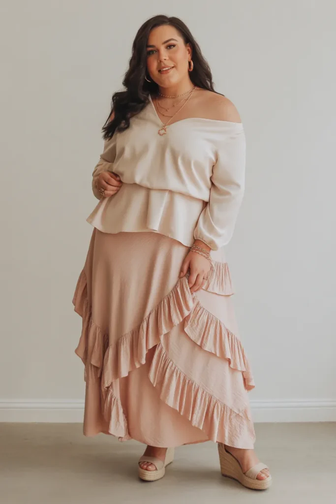 Plus Size Modern Romance Spring Winery Outfit