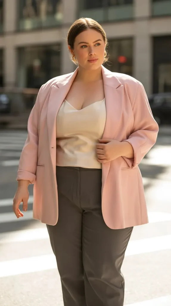 Plus Size Oversized Blazer Outfit