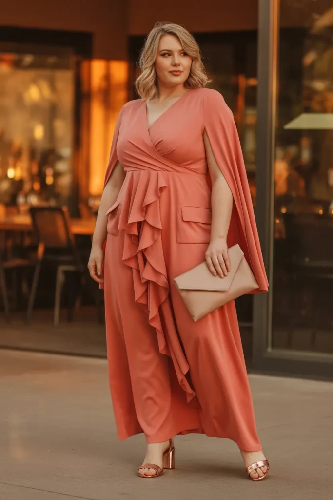 Plus Size Spring Sunset Spring Winery Outfit