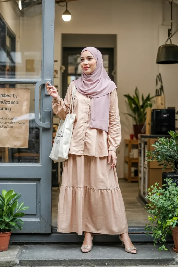 Sunny Market Day Spring Hijab Outfit
