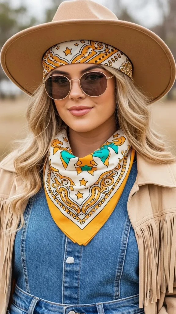 Vintage Bandana Scarf as a Hair Accessory