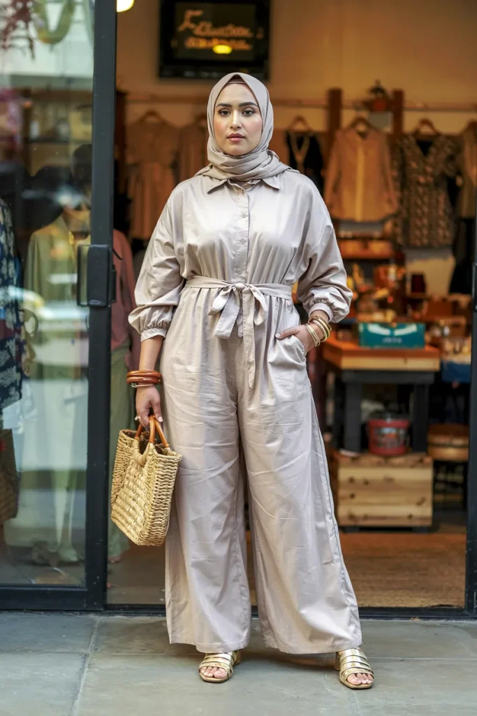 Artisan Market Cotton Jumpsuit Hijabi Outfit