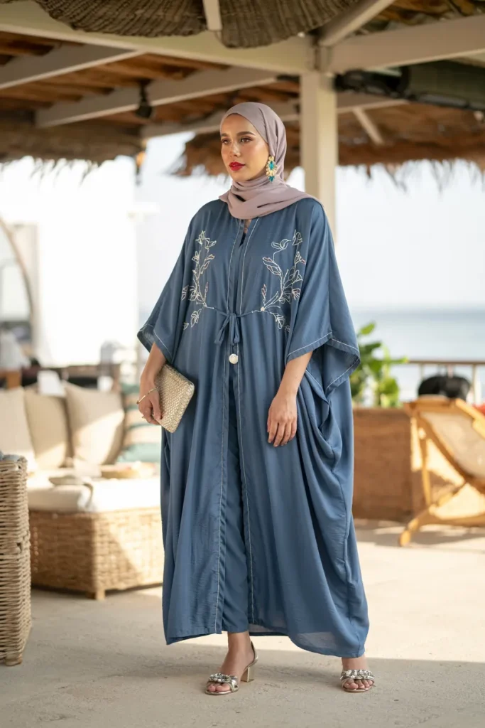 Coastal Resort Kaftan Hijabi Outfit
