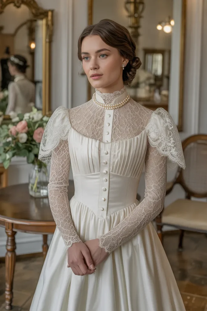 Edwardian Inspired Wedding Dress