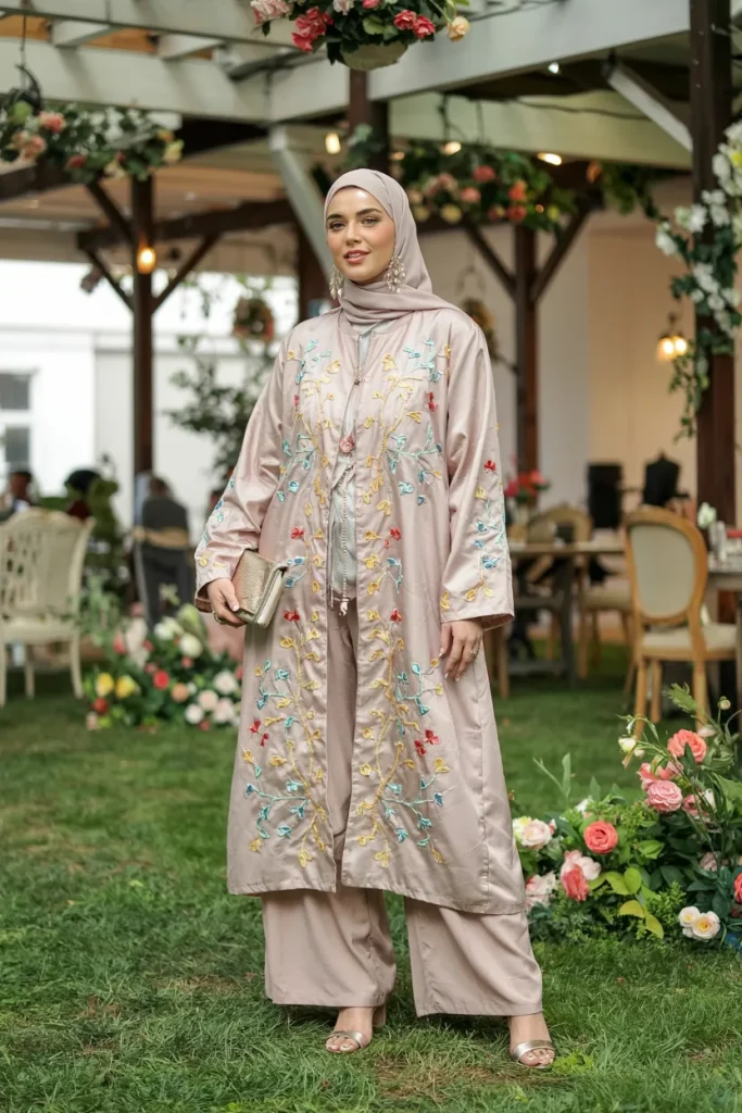 Garden Party Embroidered Tunic Hijabi Outfit