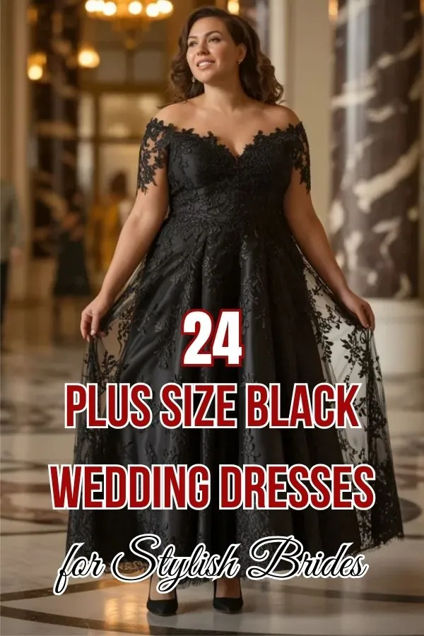 Plus Size Black Wedding Dresses