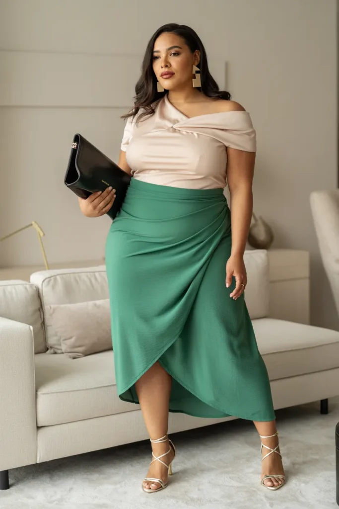 Plus Size Convertible Summer Skirt Outfit