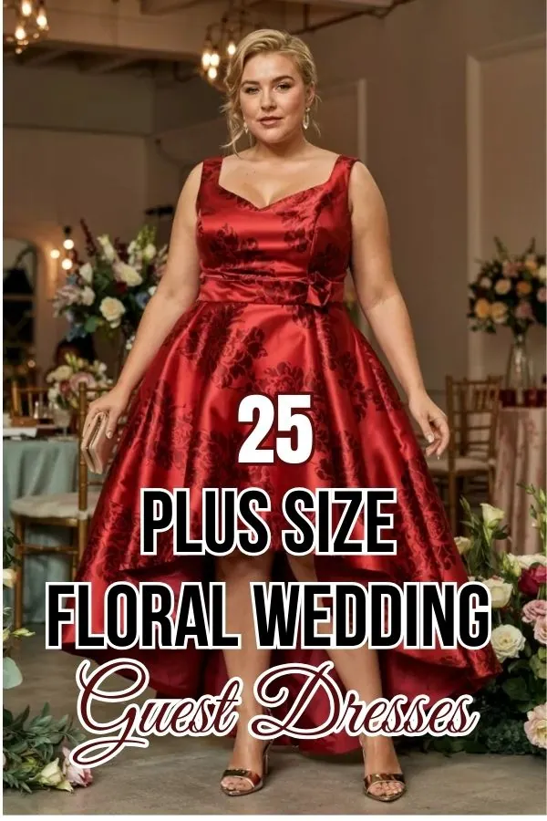 Plus Size Floral Wedding Guest Dresses