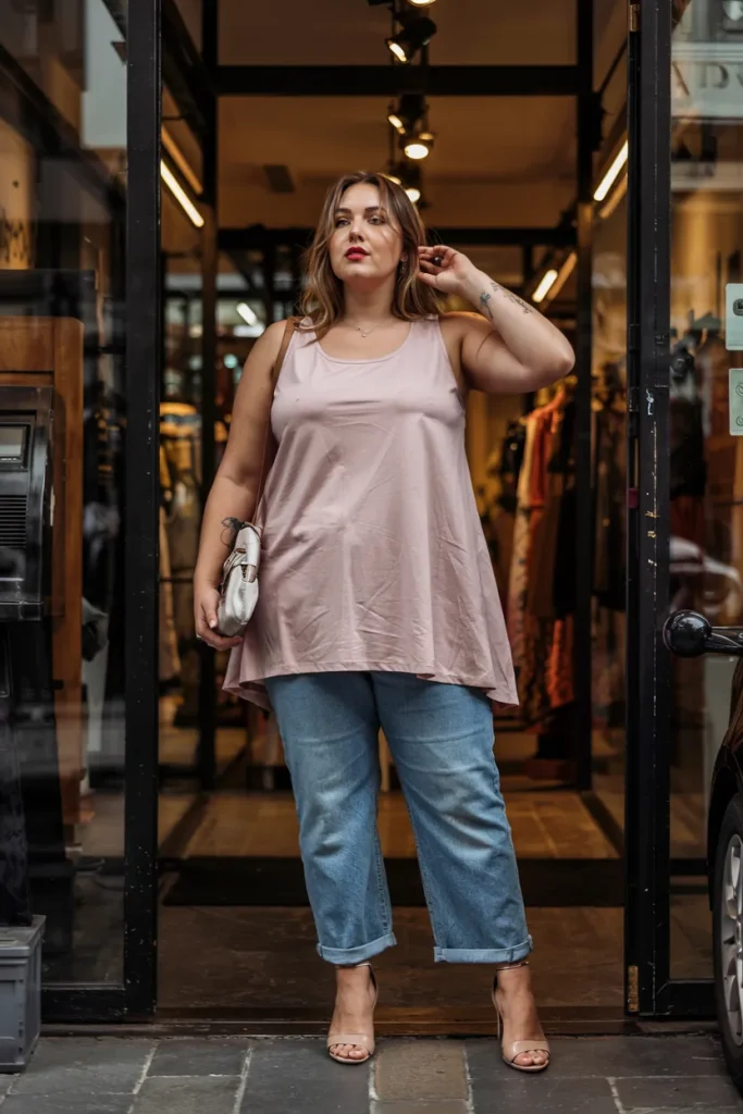 Plus Size Layered Tank Summer Outfit