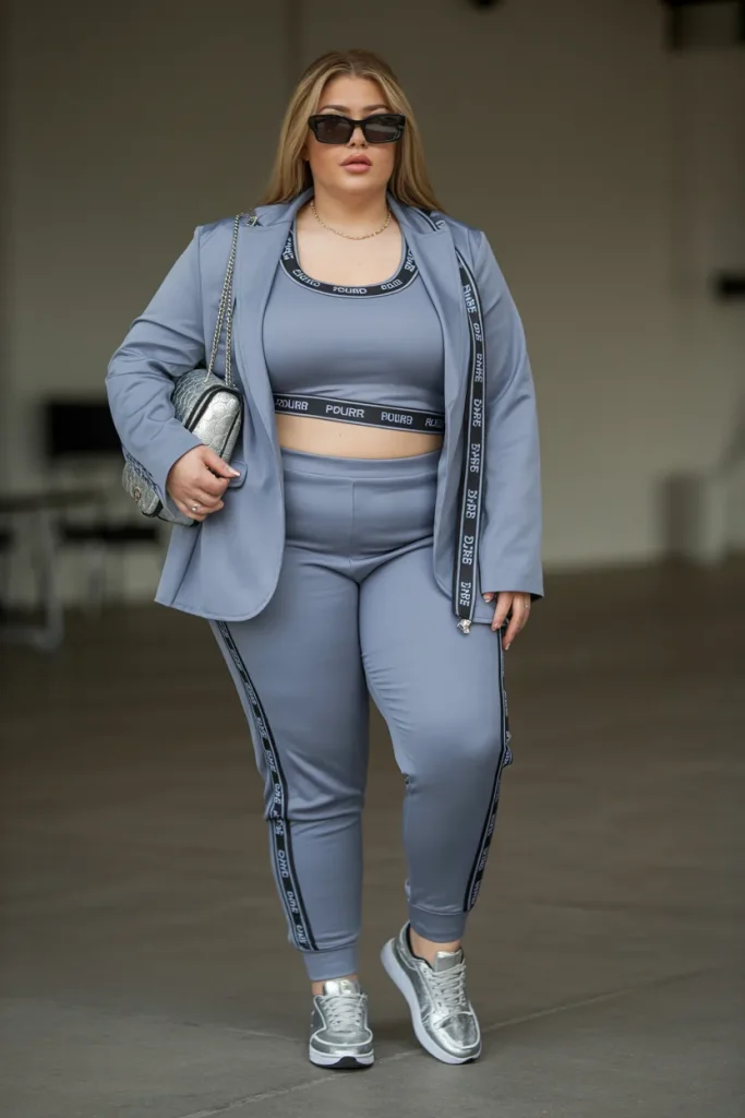 Plus Size Luxury Sport Streetwear Outfit