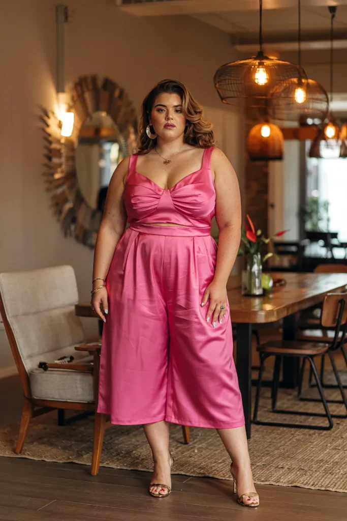 Plus Size Structured Neckline Summer Outfit