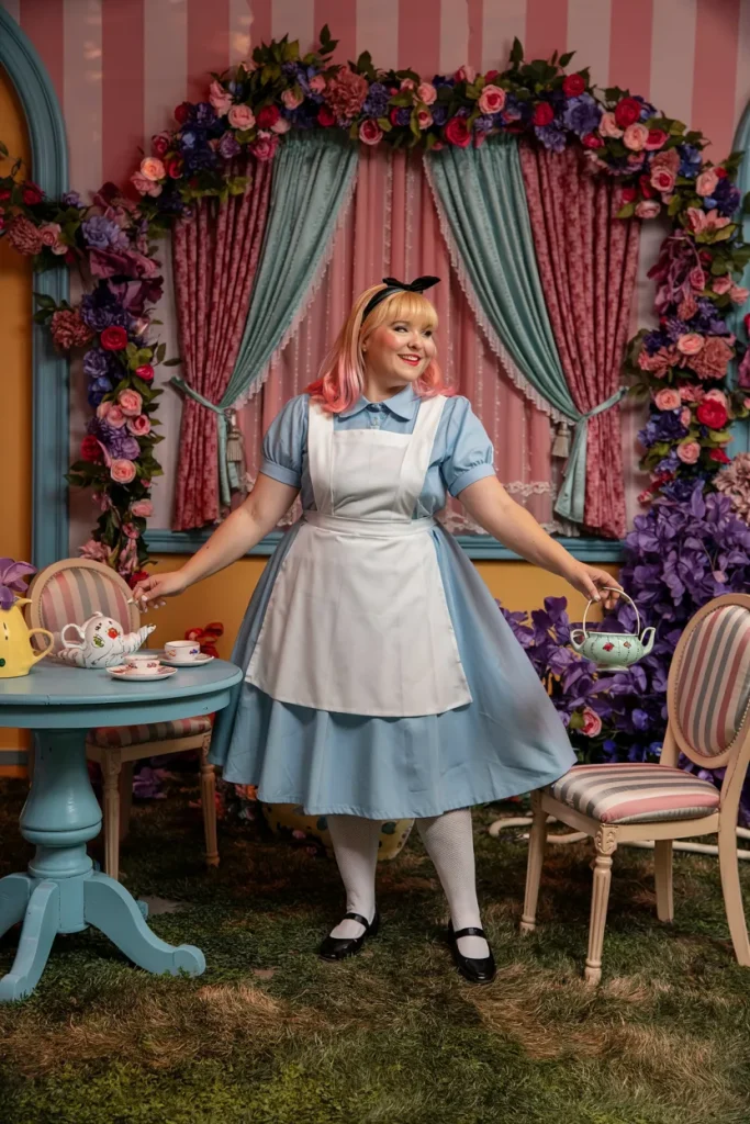 Plus Size Summer Alice In Wonderland Tea Party Disney Outfit