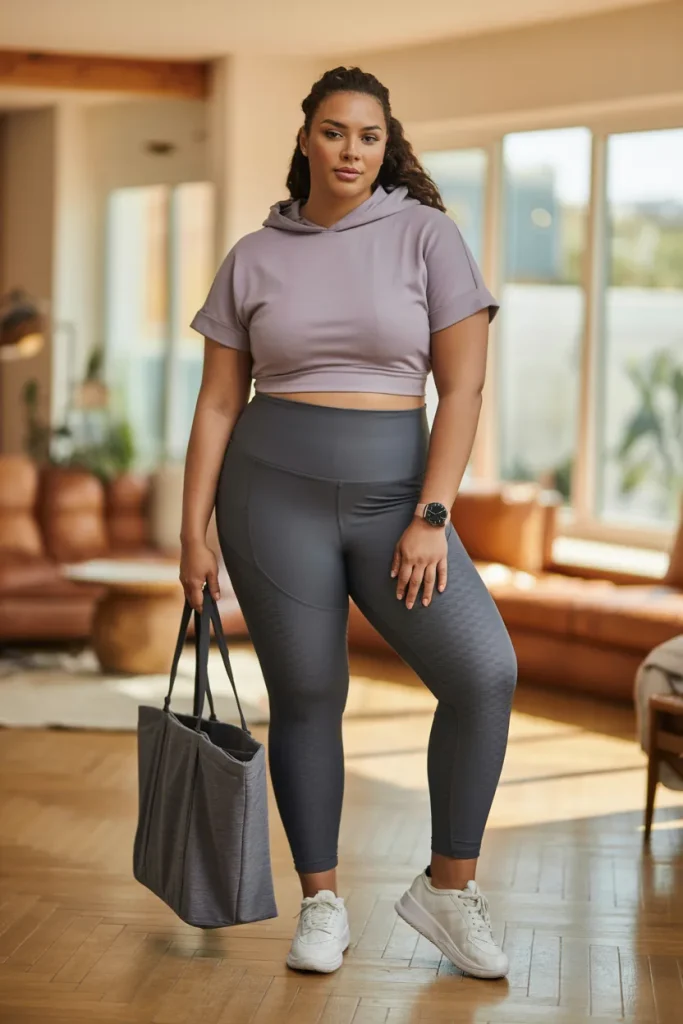 Plus Size Summer High-Waisted Yoga Leggings