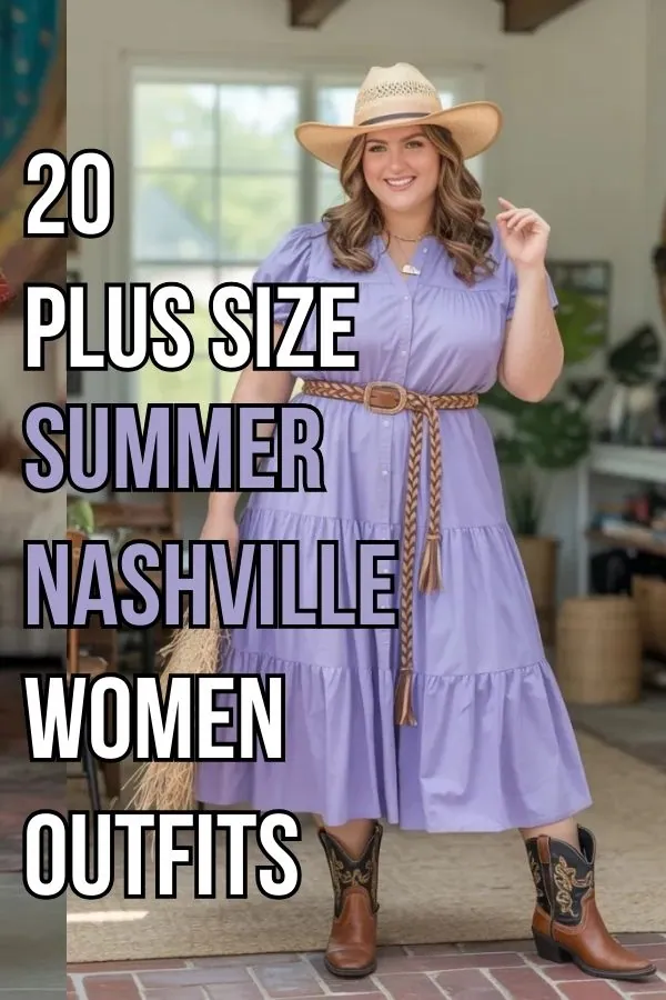 Plus Size Summer Nashville Outfits