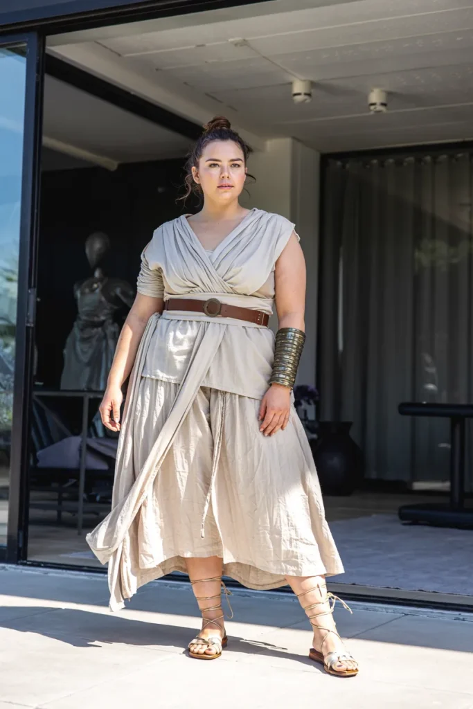 Plus Size Summer Star Wars Rey Inspired Gauze Disney Outfit