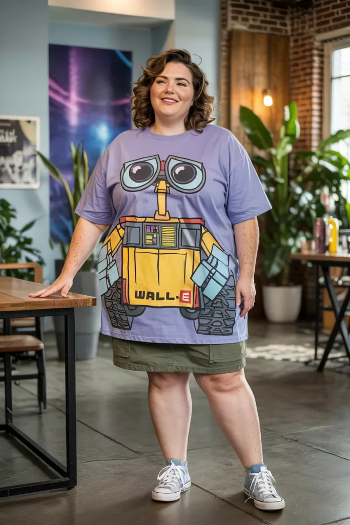 Plus Size Summer Wall E Plant Boot Disney Outfit
