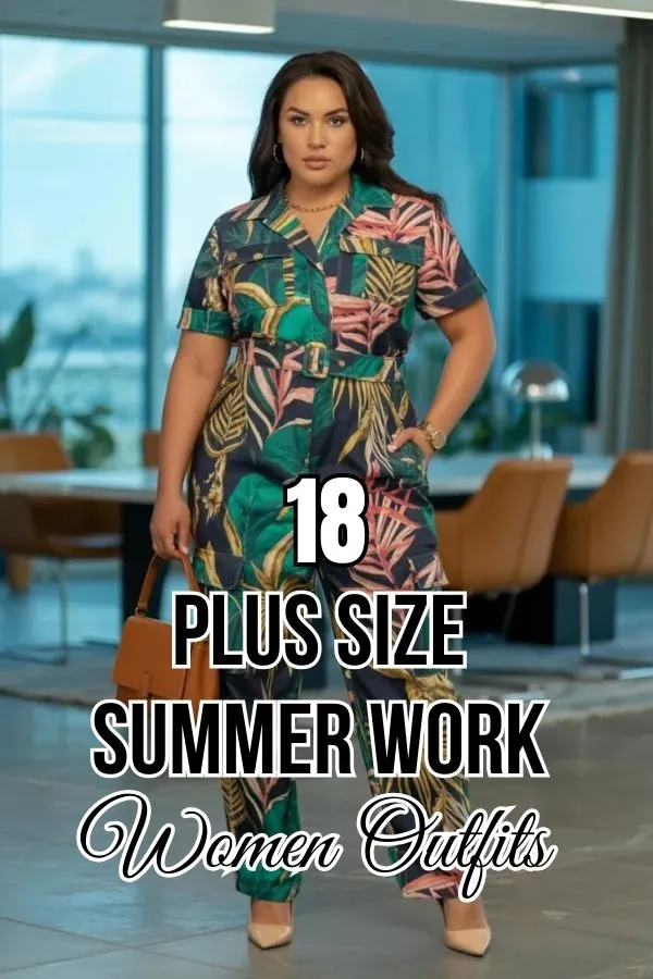 Colorful summer work outfit display
