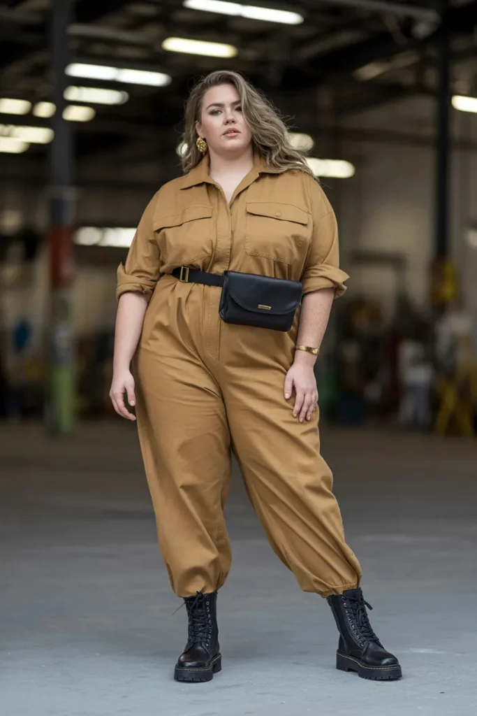 Plus Size Workwear Inspired Streetwear Outfit