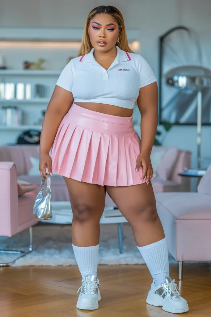 Plus Size Y2K Inspired Tennis Summer Baddie Outfit