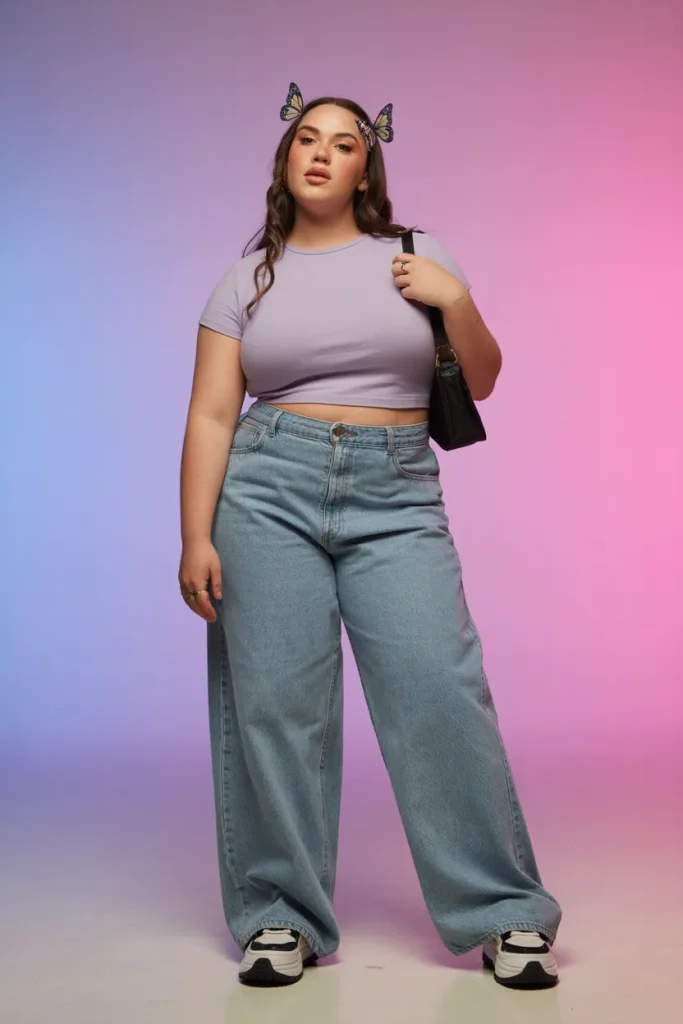 Plus Size Y2K Revival Streetwear Outfit