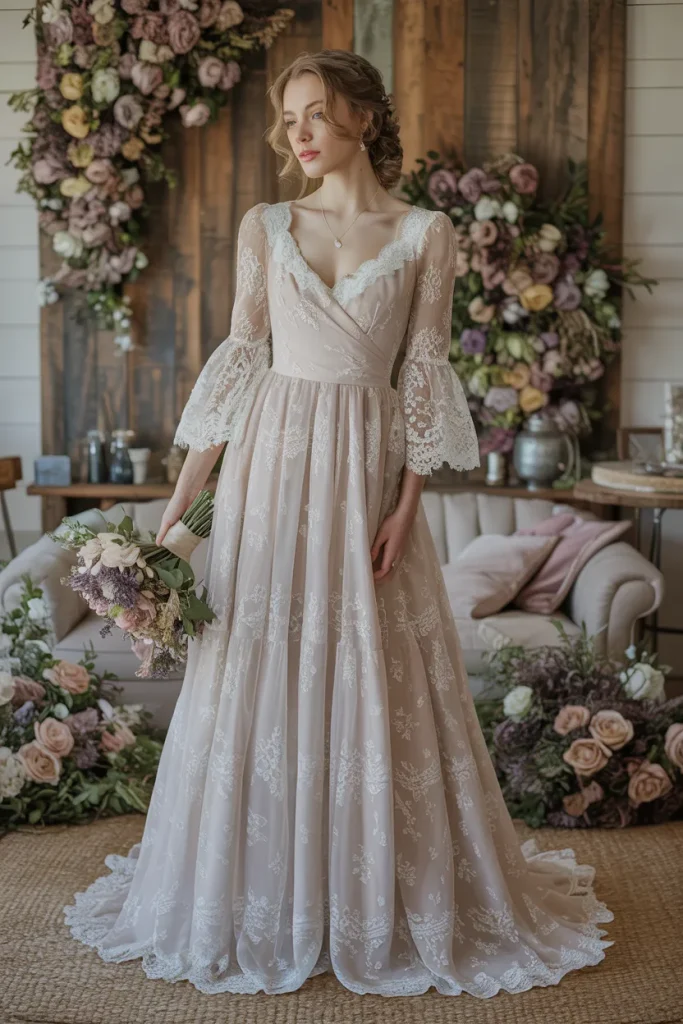 Shabby Chic Vintage Wedding Dresses